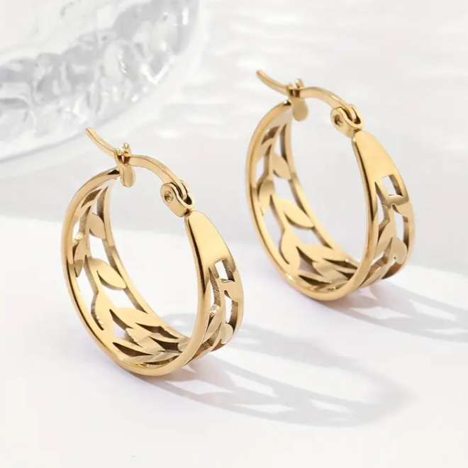 Stainless Steel Hoop Earrings