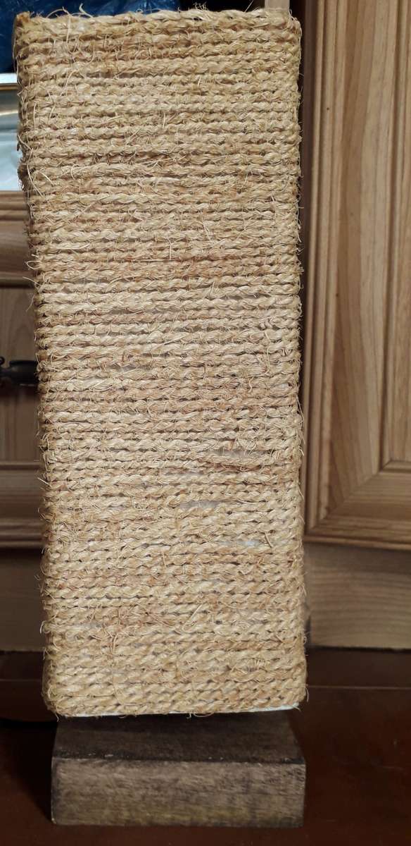 Natural Rope Bedside Table Lamp - Square