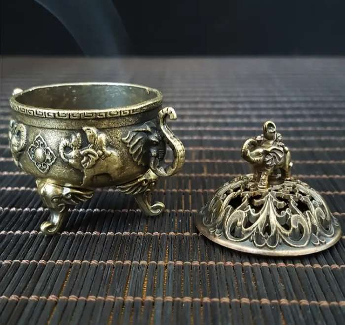 Antique Style Elephant Incense Burner