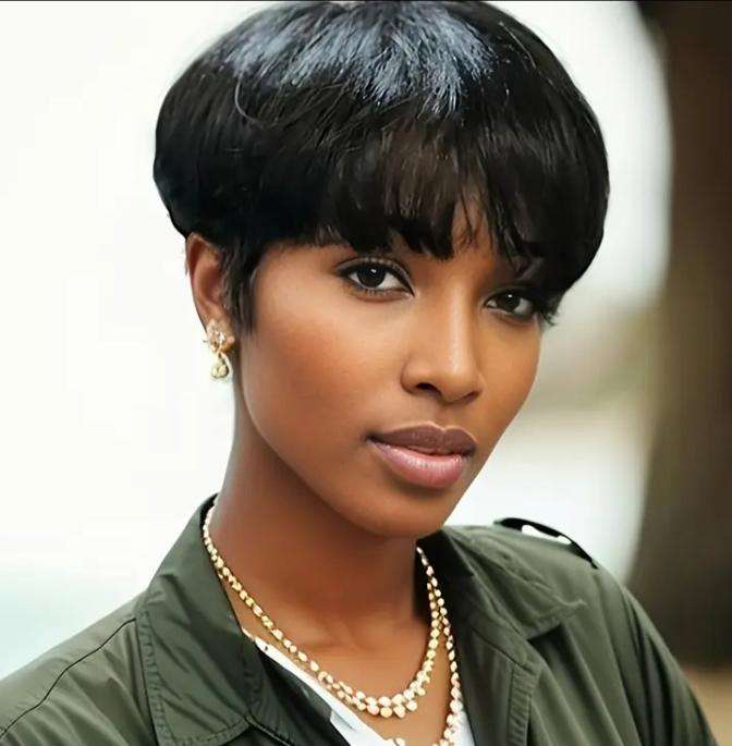 Brazilian Human Hair Pixie Wig plus FREE Gift