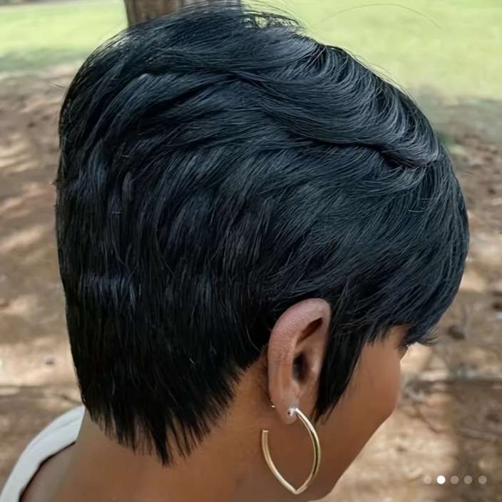 Brazilian Human Hair Pixie Wig plus FREE Gift