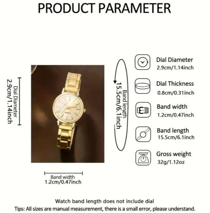 Ladies Watch and Bracelet Set