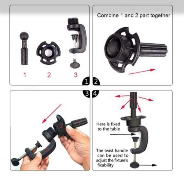 Mannequin Head Mounting Clamp