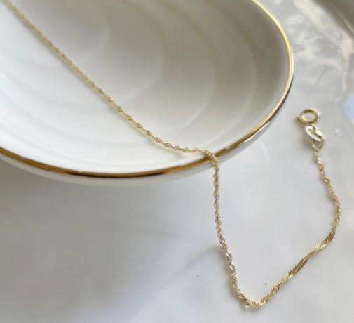 9KT Gold Singapore Chain 45cm