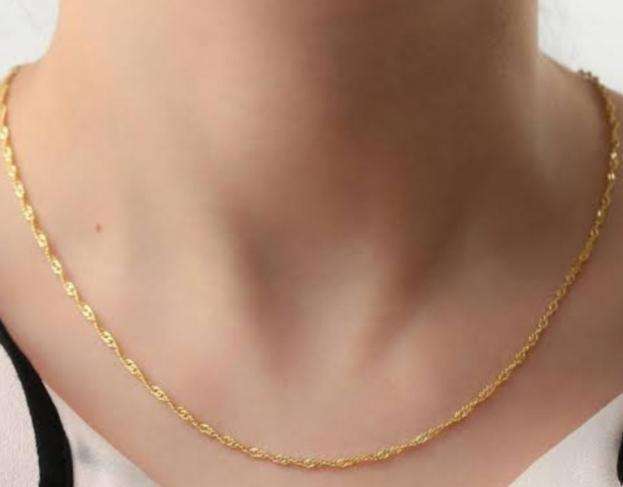 9KT Gold Singapore Chain 45cm