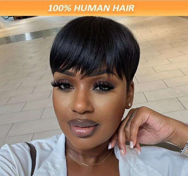 Brazilian Human Hair Pixie Wig | Grade 13A PLUS Free Gift