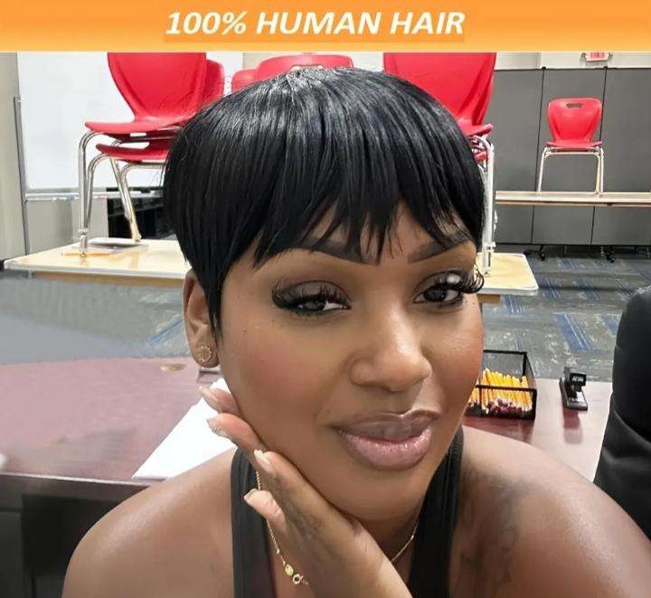 Brazilian Human Hair Pixie Wig | Grade 13A PLUS Free Gift