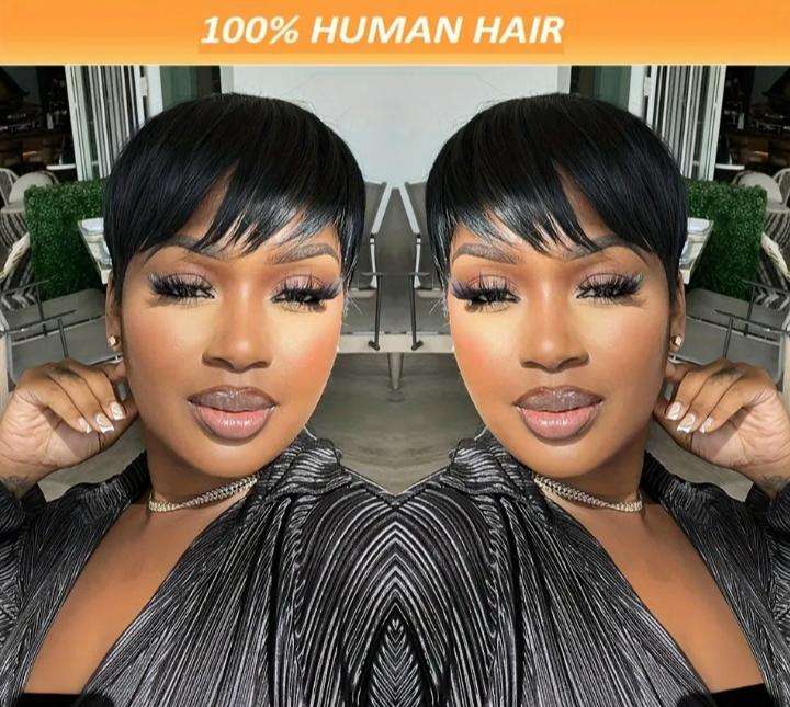 Brazilian Human Hair Pixie Wig | Grade 13A PLUS Free Gift