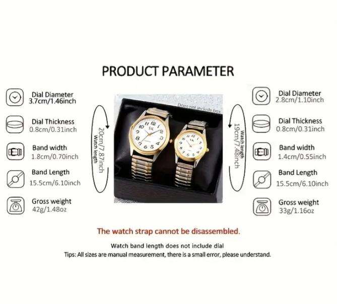 Wrist Watch Set for Couples | His and Hers