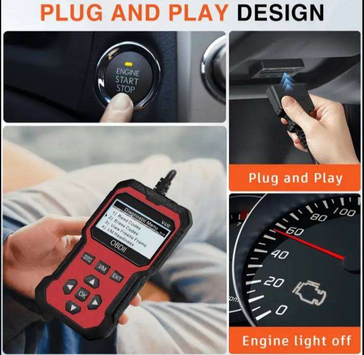 OBDII Car Engine Fault Code Detector OBD2 Diagnostic Scanner 2025