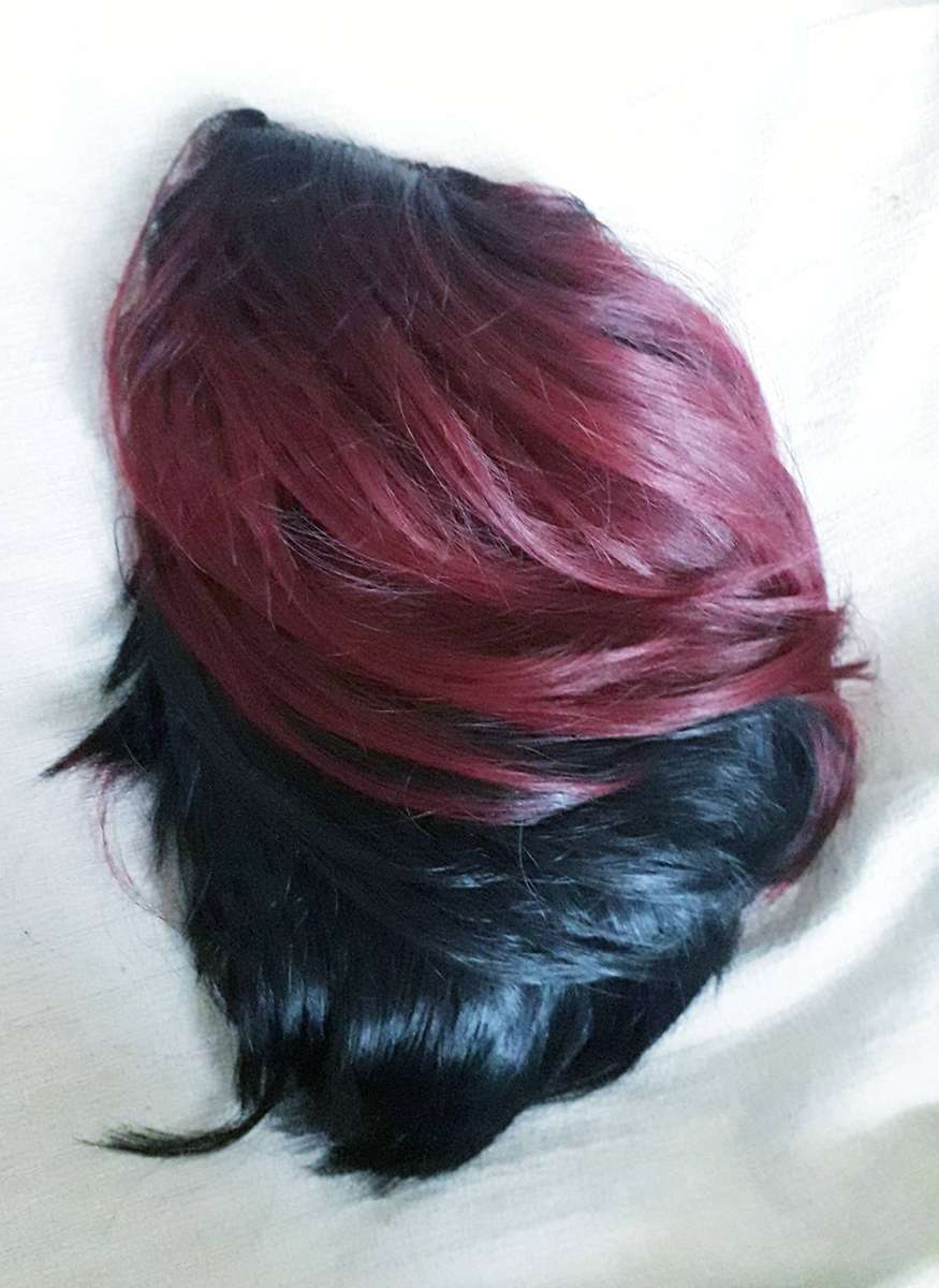 Ombre Heat Resistant Fiber Pixie Wig with Side Part