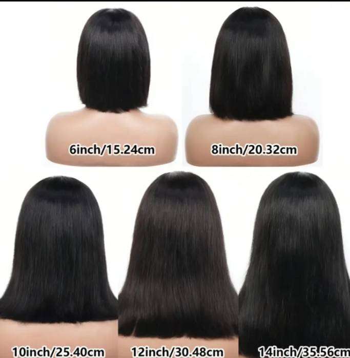 Brazilian Human Hair Bob Wig with 4x4 Lace Frontal PLUS FREE GIFT