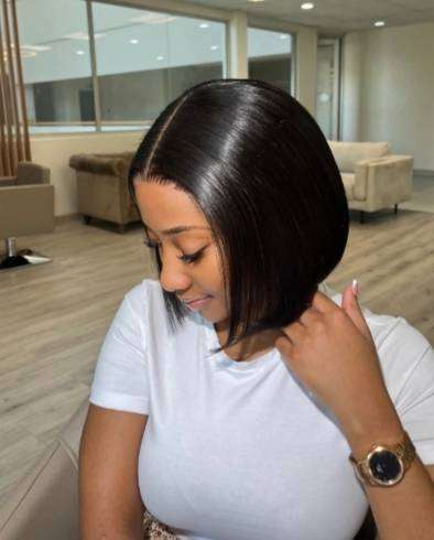 Brazilian Human Hair Bob Wig with 4x4 Lace Frontal PLUS FREE GIFT