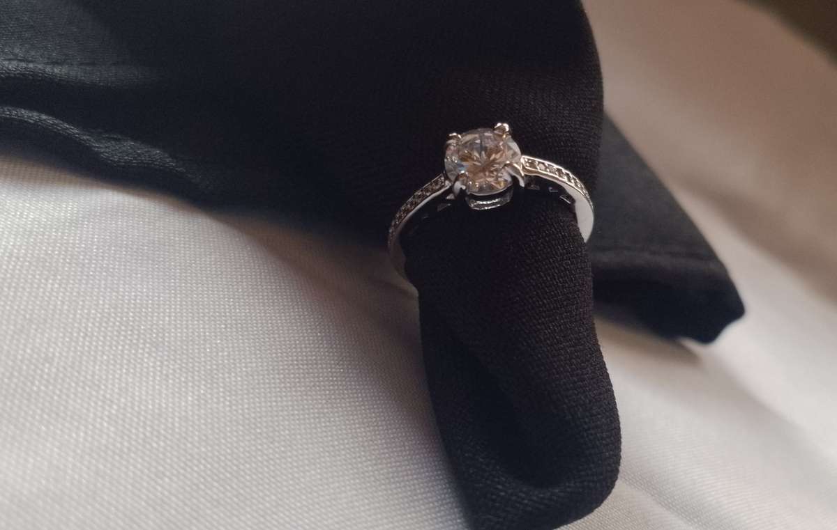 1.2 CT Simulated Diamond Ring set in S925 Silver 7 | O marked 925