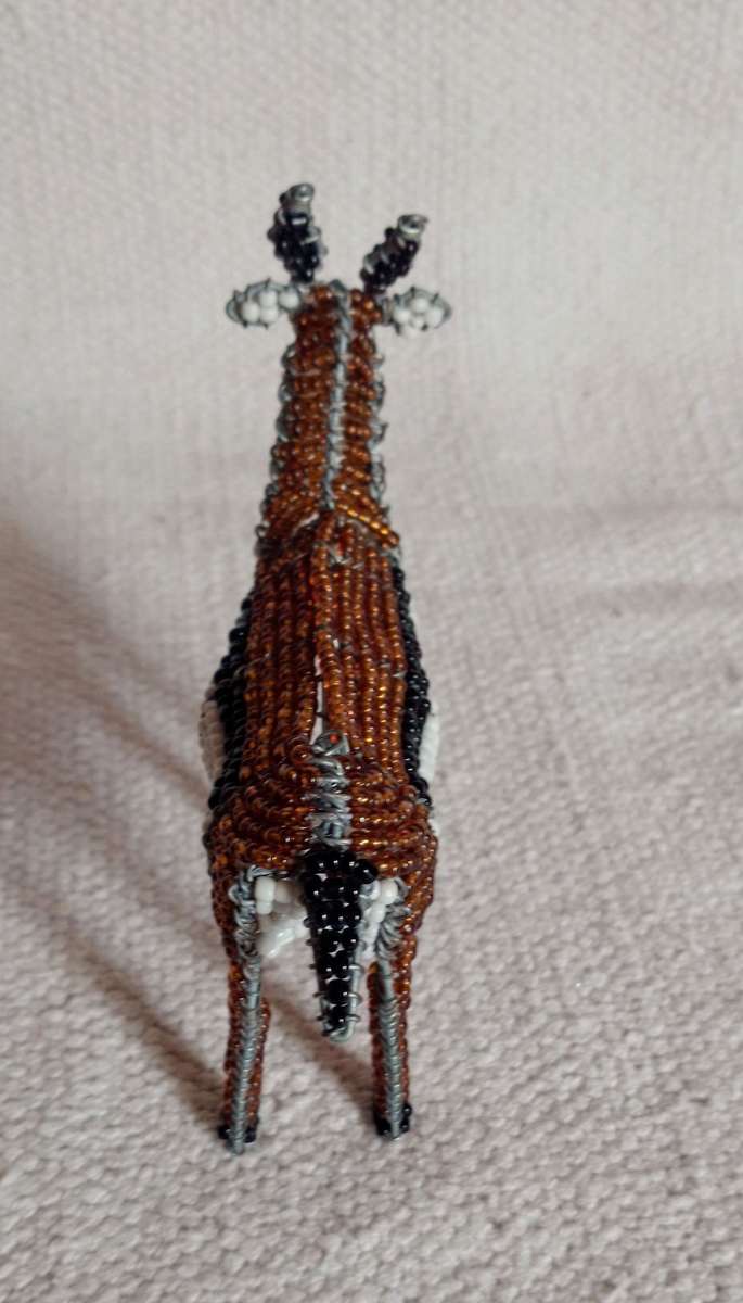 Handcrafted Beaded Wire Animal | Springbok