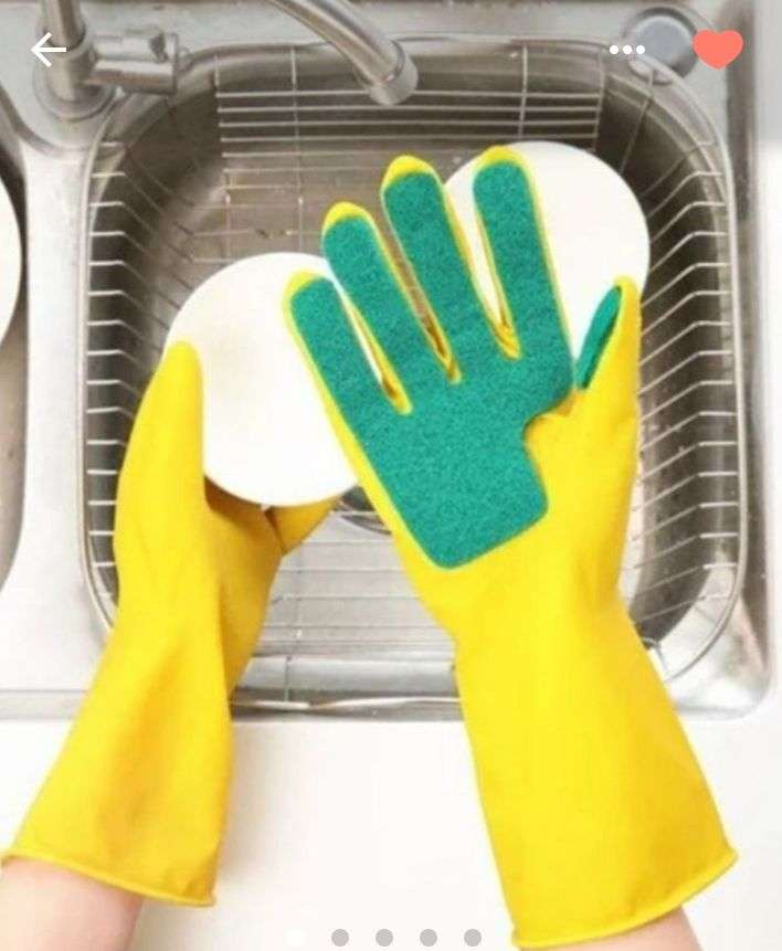 Kitchen Scrubbing Scourer Cleaning Gloves