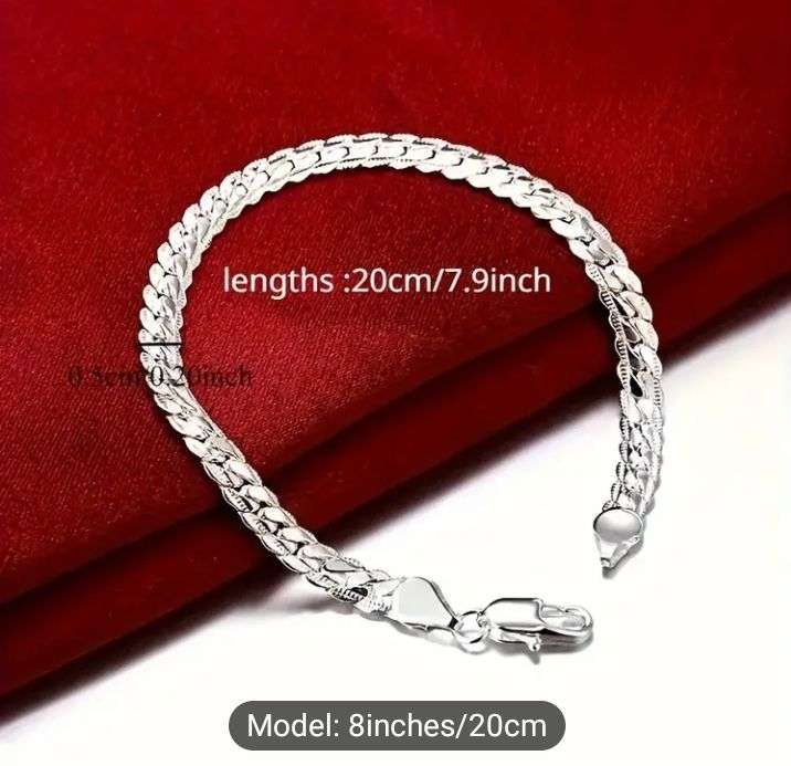 Elegant S925 Sterling Silver Filled Bracelet