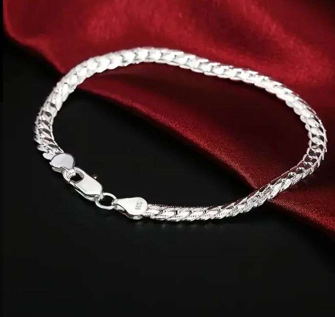 Elegant S925 Sterling Silver Filled Bracelet