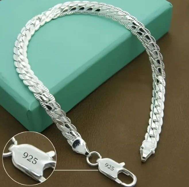 Elegant S925 Sterling Silver Filled Bracelet