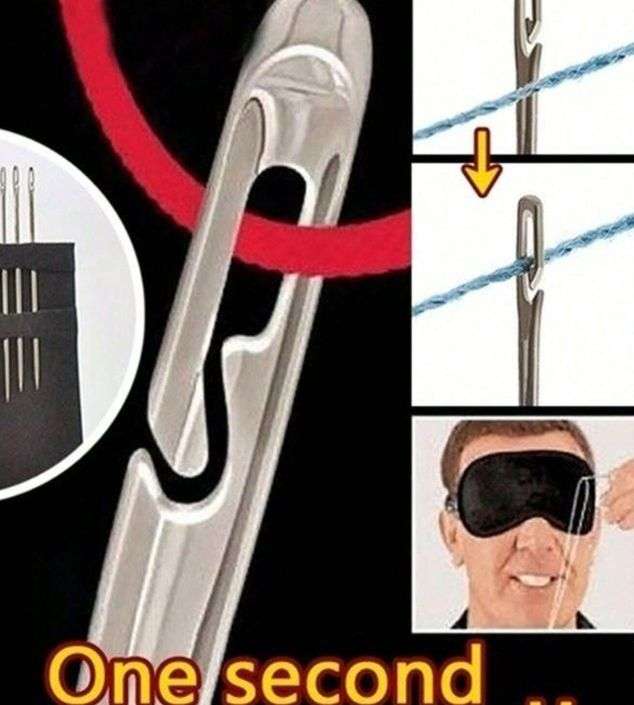 30 Piece Self Threading Hand Sewing Needle Set in Container