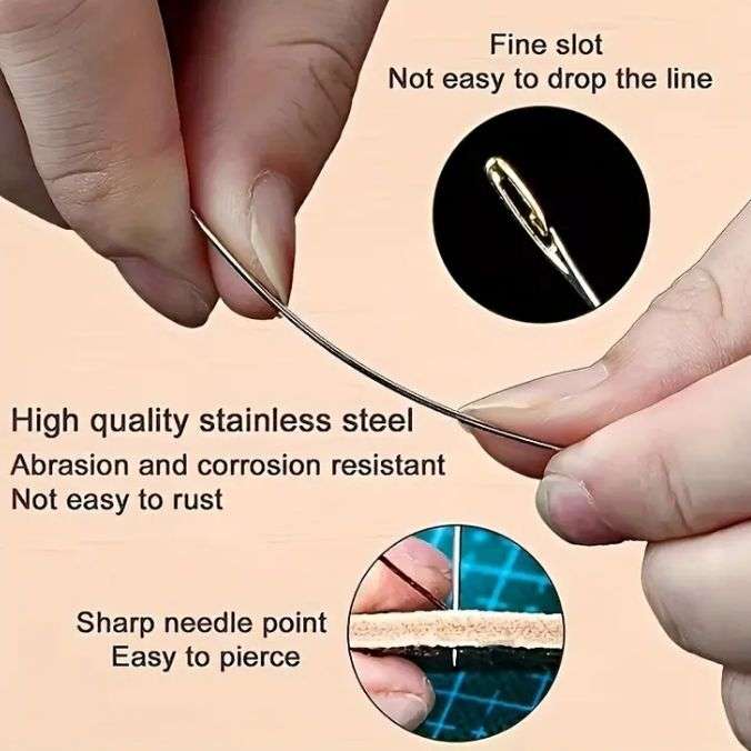 30 Piece Self Threading Hand Sewing Needle Set in Container