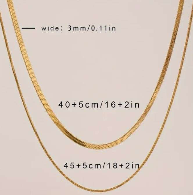 Double Layered Stainless Steel Necklace