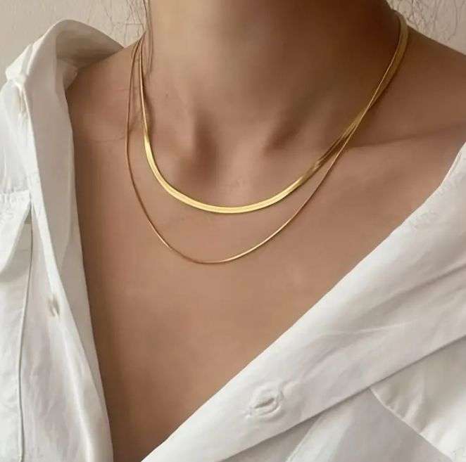 Double Layered Stainless Steel Necklace