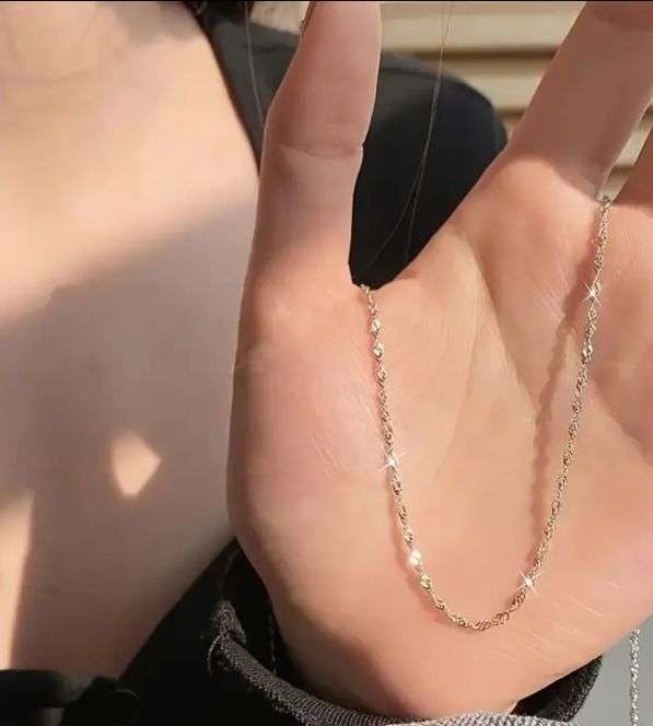 S925 Sterling Silver Filled Singapore Necklace 55cm