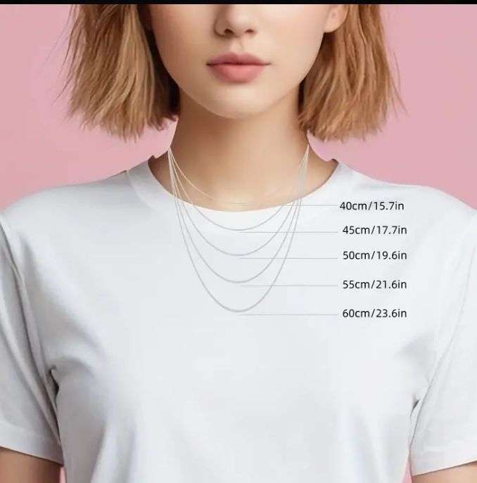 S925 Sterling Silver Filled Singapore Necklace 55cm