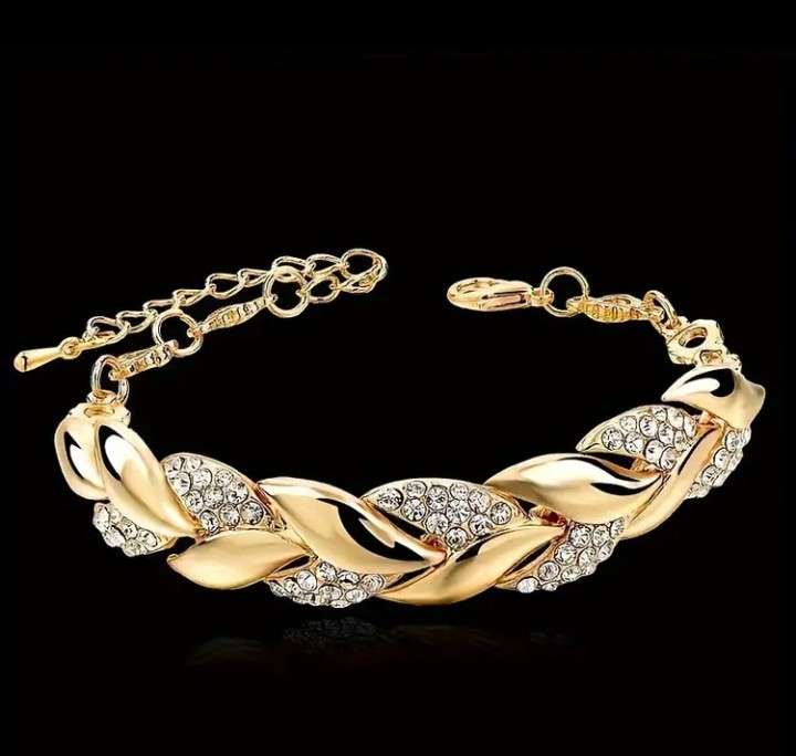 Golden Cubic Zirconia Bracelet