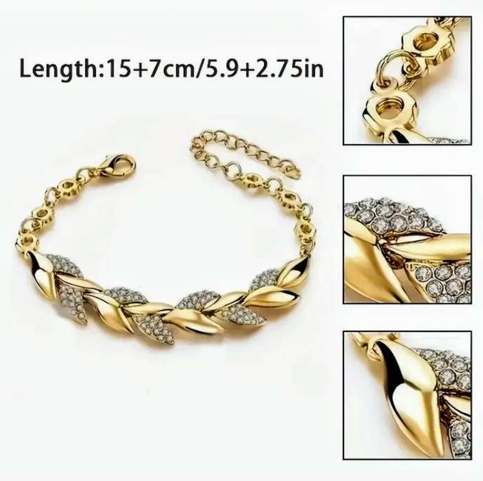 Golden Cubic Zirconia Bracelet