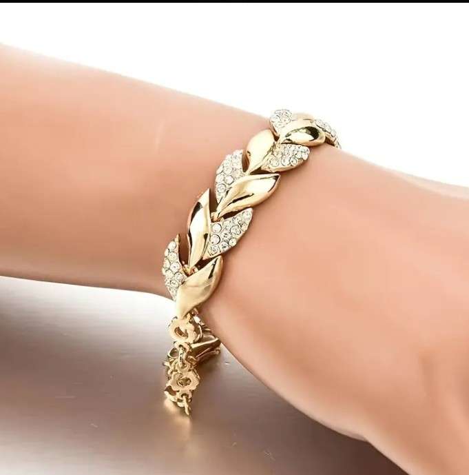 Golden Cubic Zirconia Bracelet