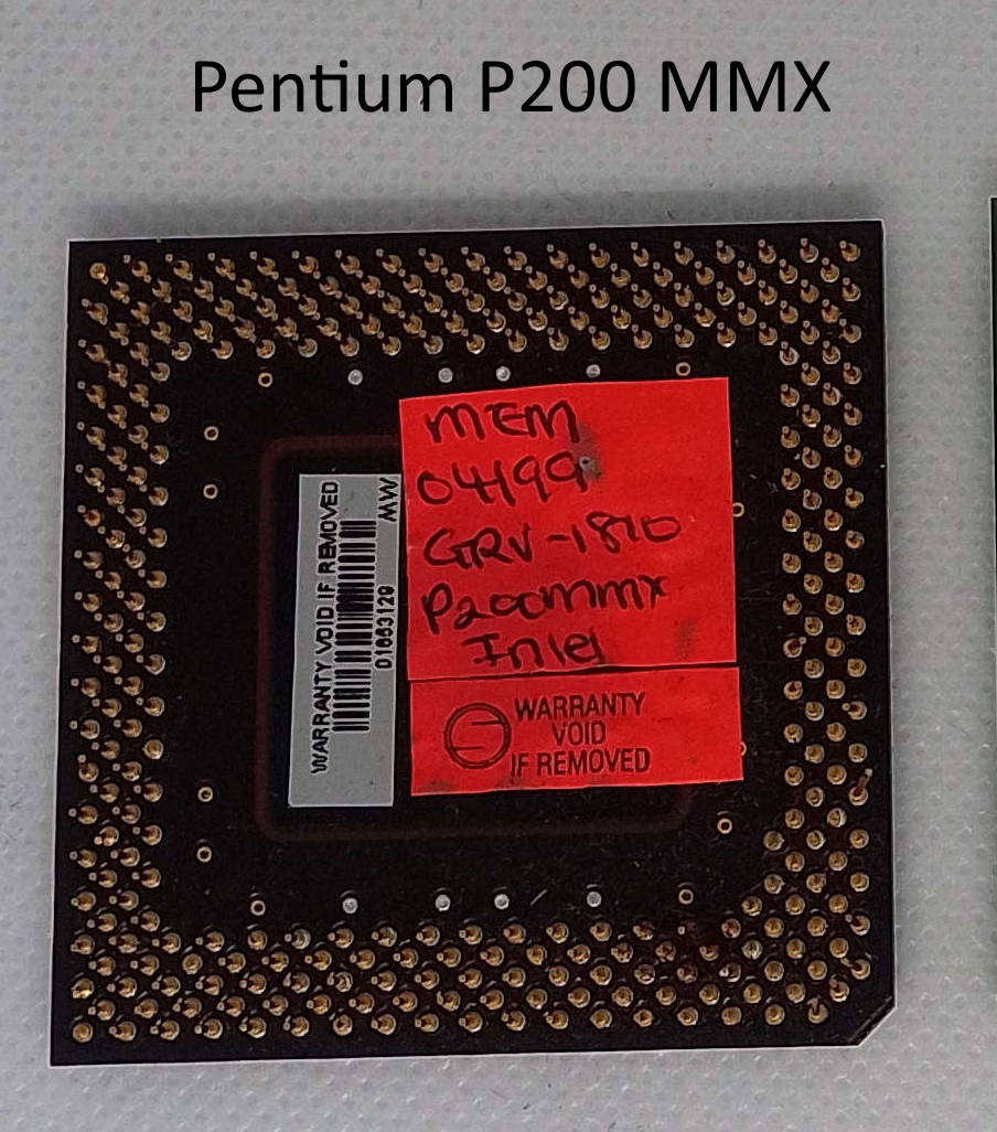 Vintage Intel Pentium p200 MMX cpu (Untested)
