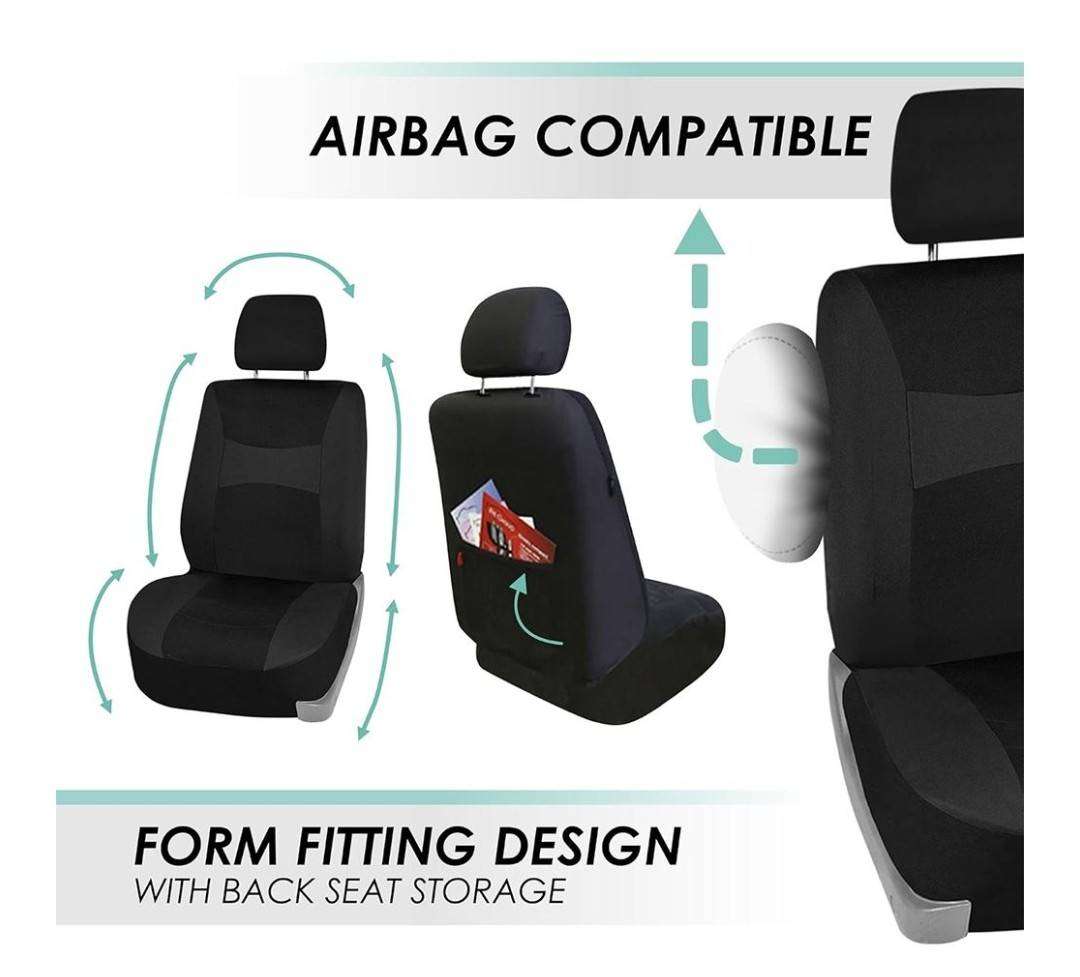Universal Fit 6pc Front 2 / Bakkie Seat Fabric Covers