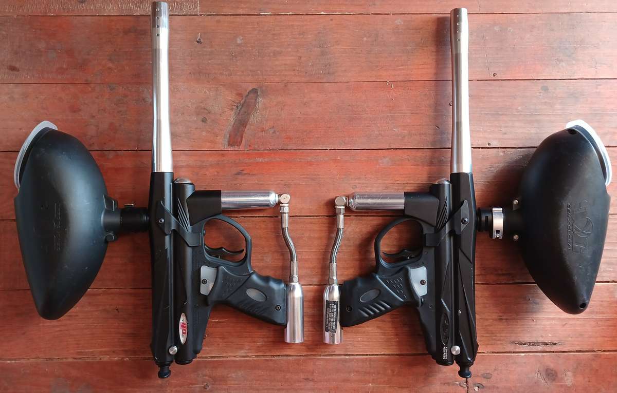 2 x Piranha Gti Paintball Markers (Spares or Restoration)