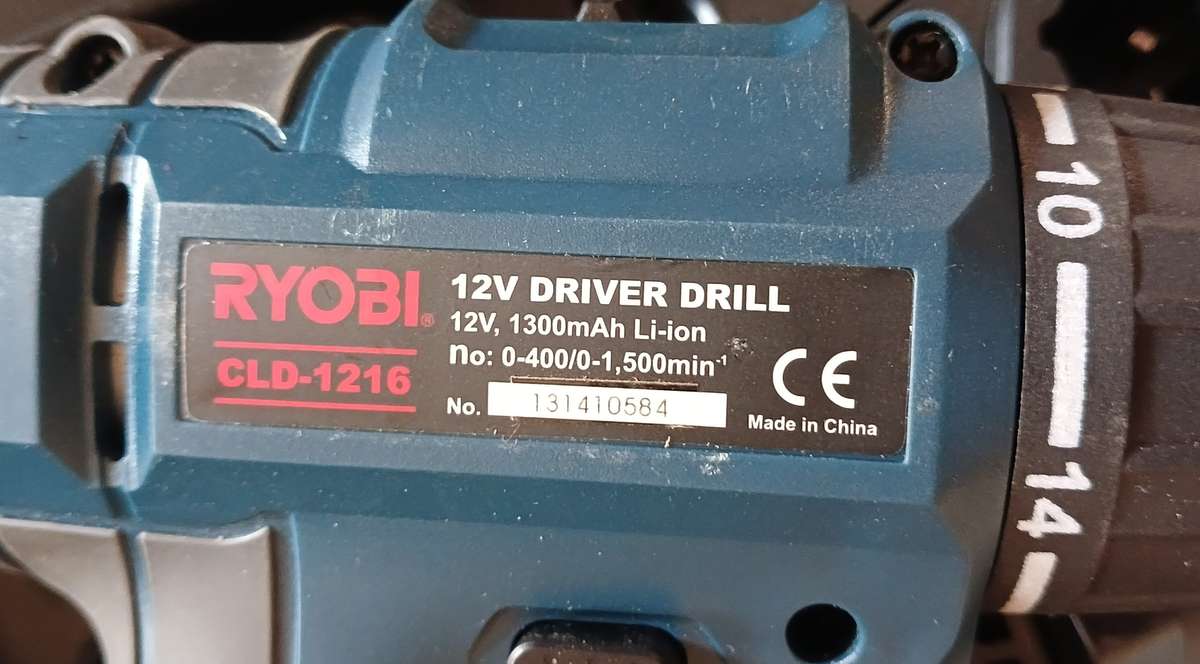Ryobi 12V Cordless Driver Drill (CLD - 1216) - Display