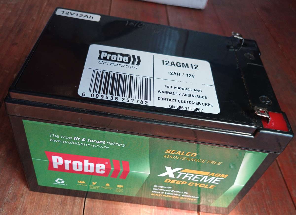 12V 12ah Probe Agm Xtreme Deep Cycle Battery