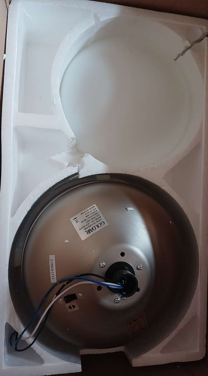 Please Read - Goldair 132cm 5 Blade Ceiling Fan with Remote (GCF 5251R) - Display