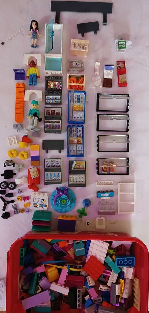 Checkers Lego Little Shop and Accessories