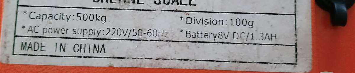 Heavy Duty 500kg Digital Crane Scale