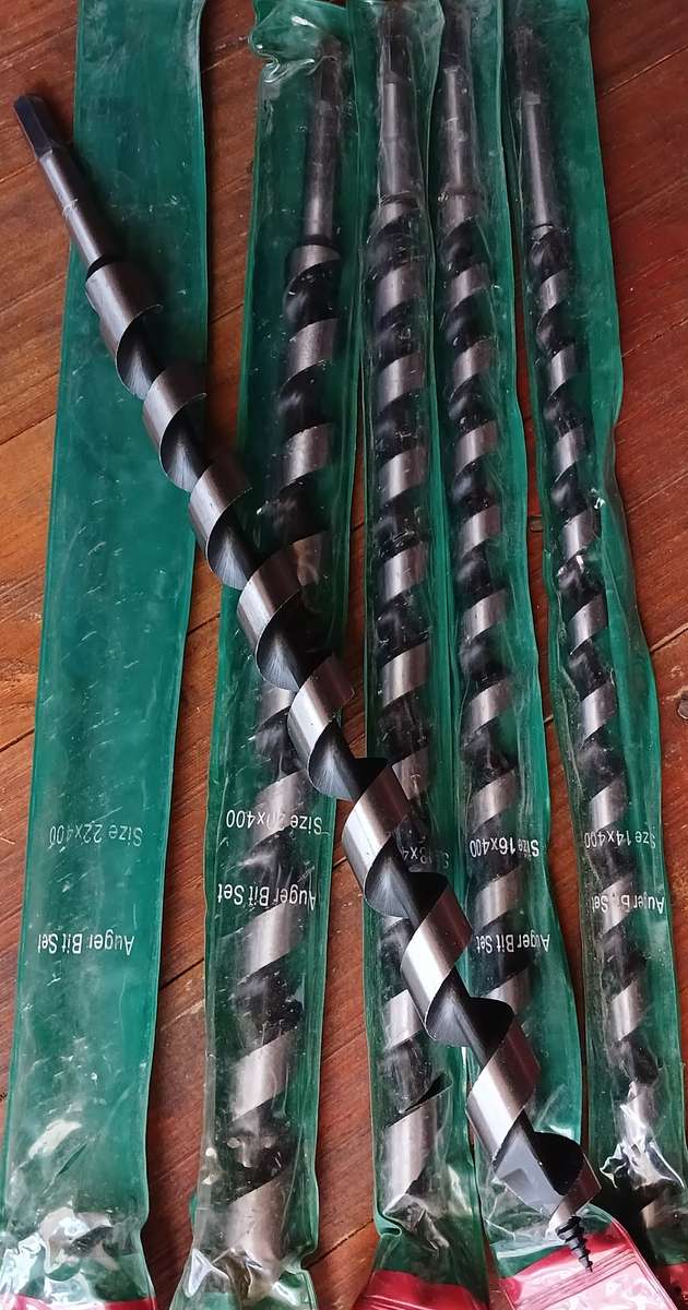 4pc 400mm Auger Bits (16, 18, 20, 22mm)