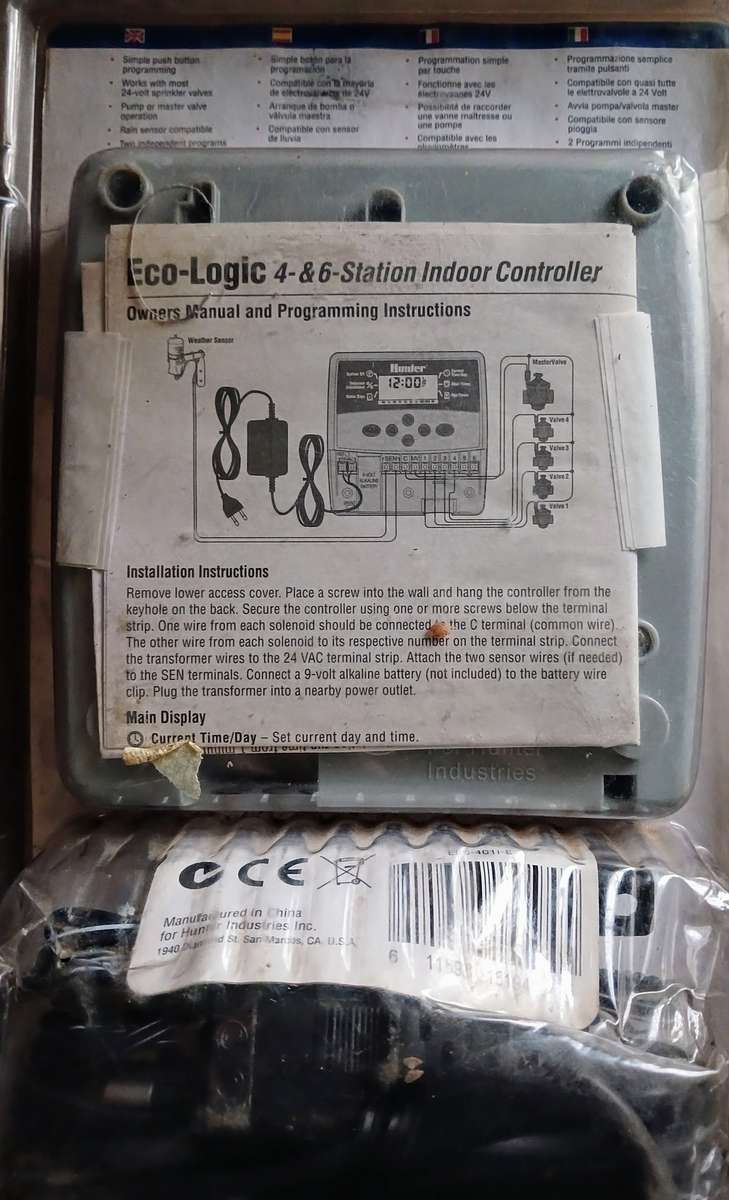 Hunter Eco-Logik 4-6 Station Indoor Controller