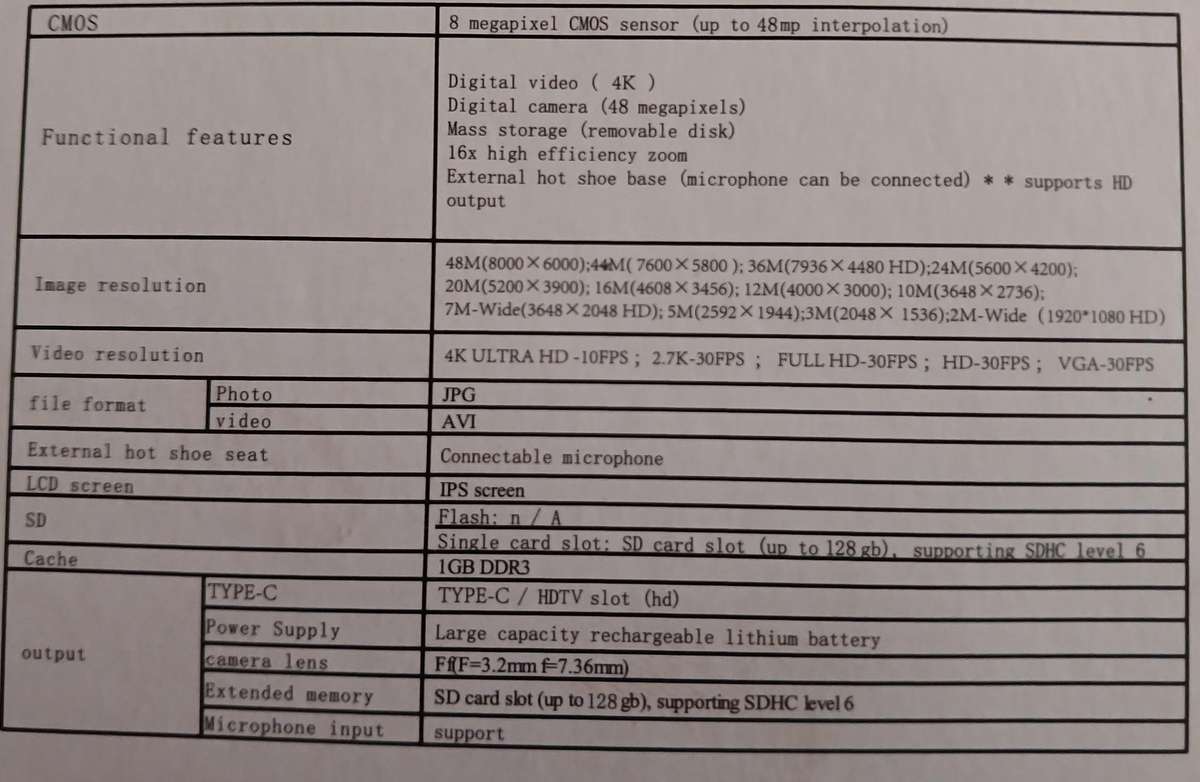 4K Andowl A1 16X Zoom Wifi Vlogging Camera