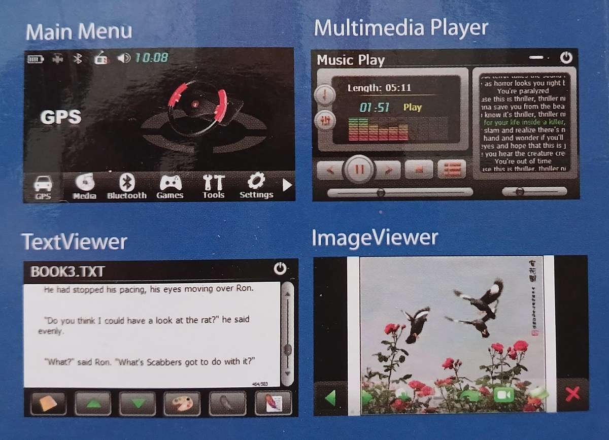 4.3" Roadmate Navigation GPS Multimedia with Bluetooth