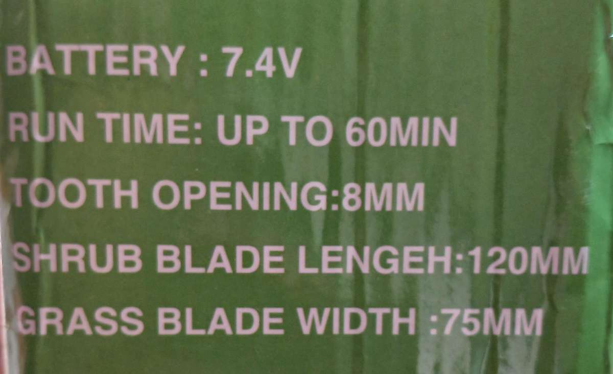 7.4V Lithium USB C-Type Rechargeable 2-in-1 Handheld Hedge Trimmer and Shear