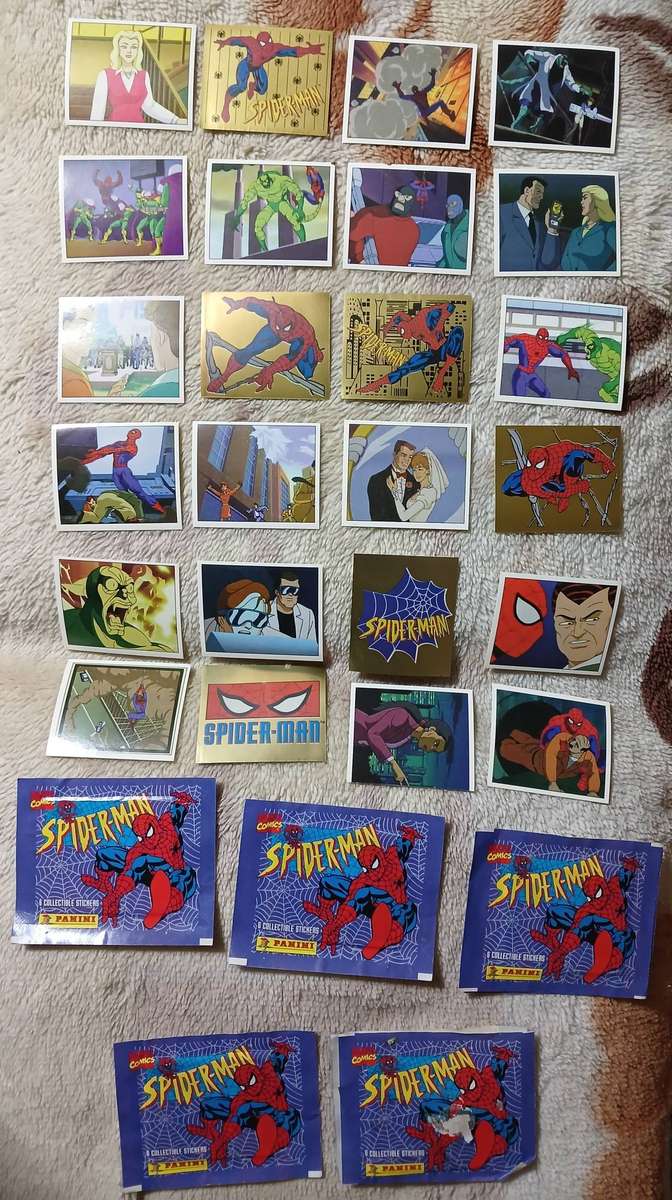 Spiderman Marvel 95' Collector Stickers (9 × 6pk) Plus 32pg Sticker Activity Book