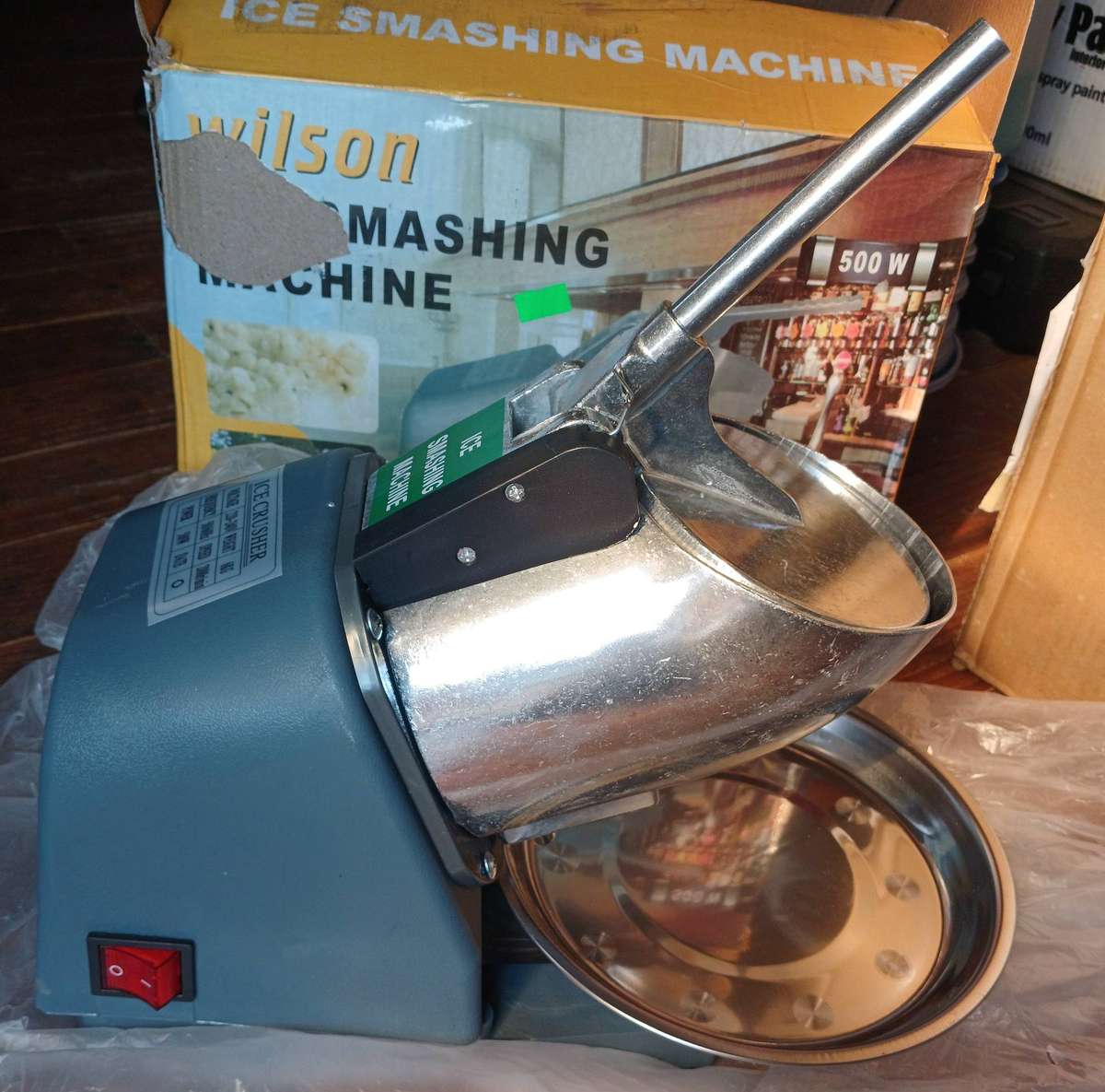 500w Wilson 65kg p/h Electric Ice-Crusher