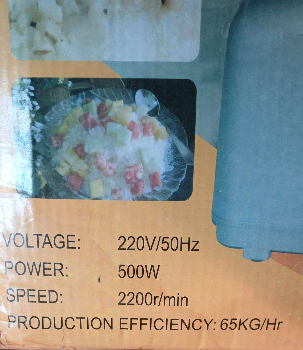 500w Wilson 65kg p/h Electric Ice-Crusher