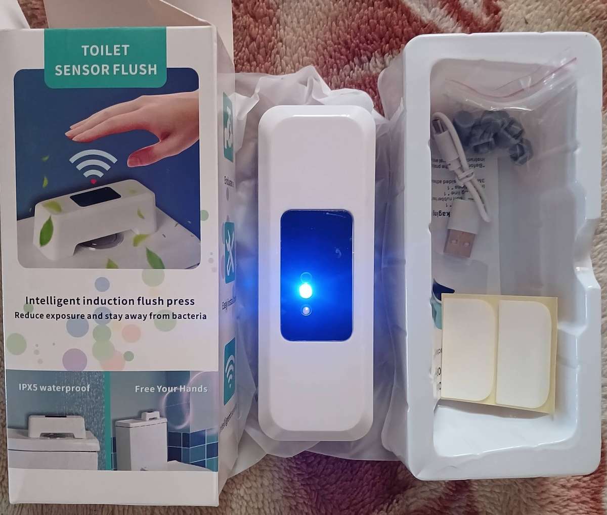 Toilet Sensor Flush - Blue