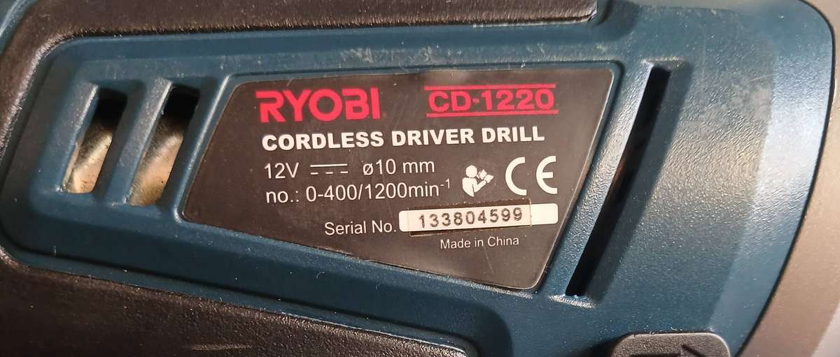 Ryobi 12V Cordless Driver Drill (CD-1220)